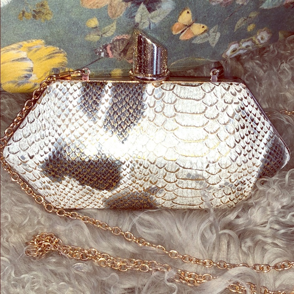 Snakeskin Evening Clutch